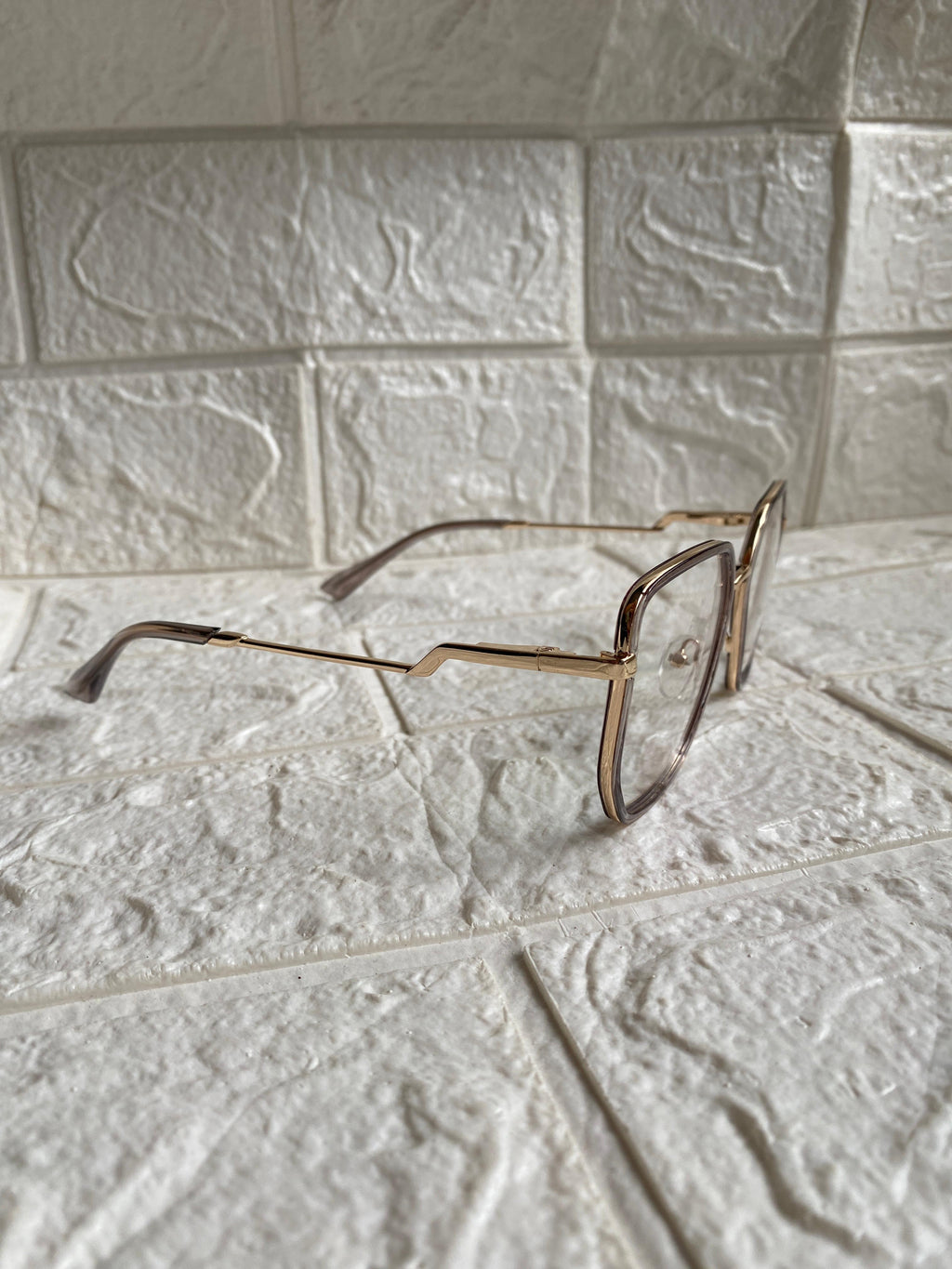 Lentes Semihexagonales Café