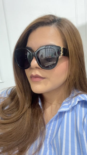Lentes YSL Negros Semiredondos