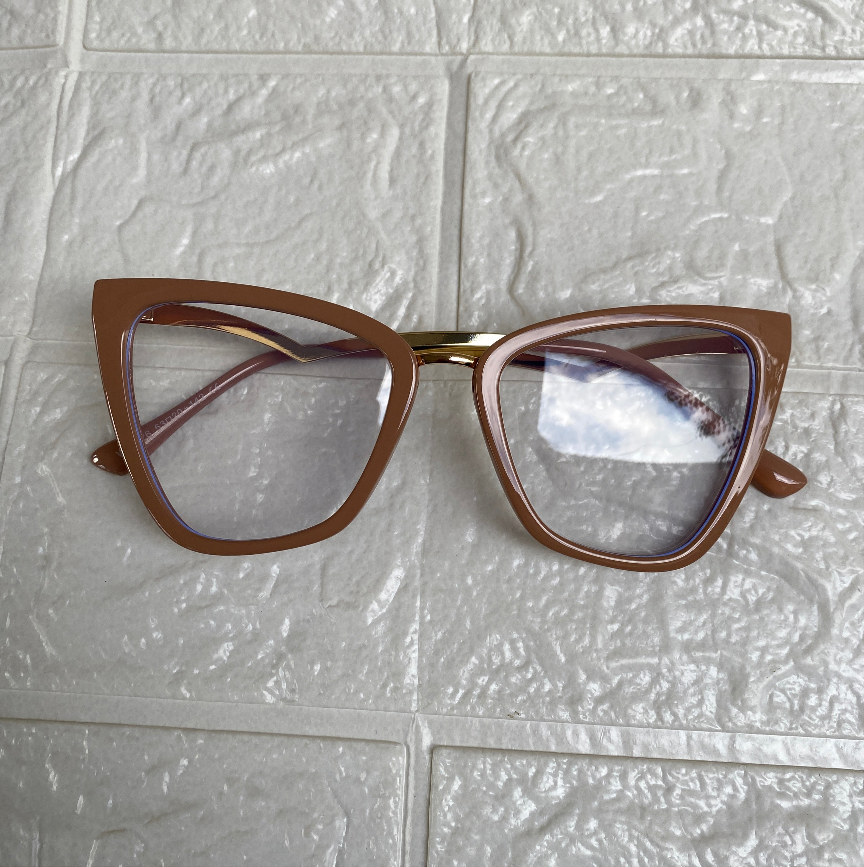 Lentes Cat Eye Nude