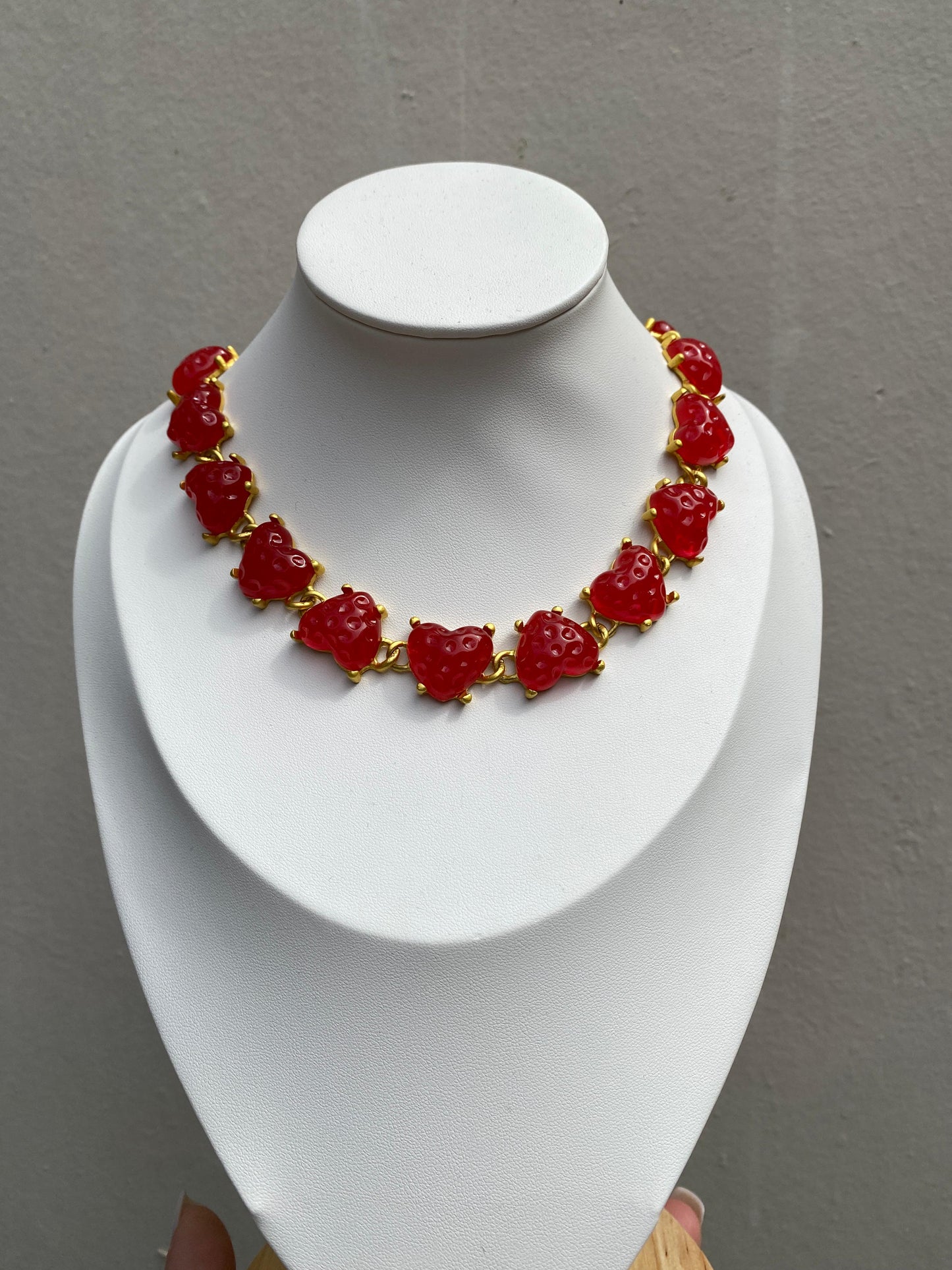 Cadena Corazones de Gomita