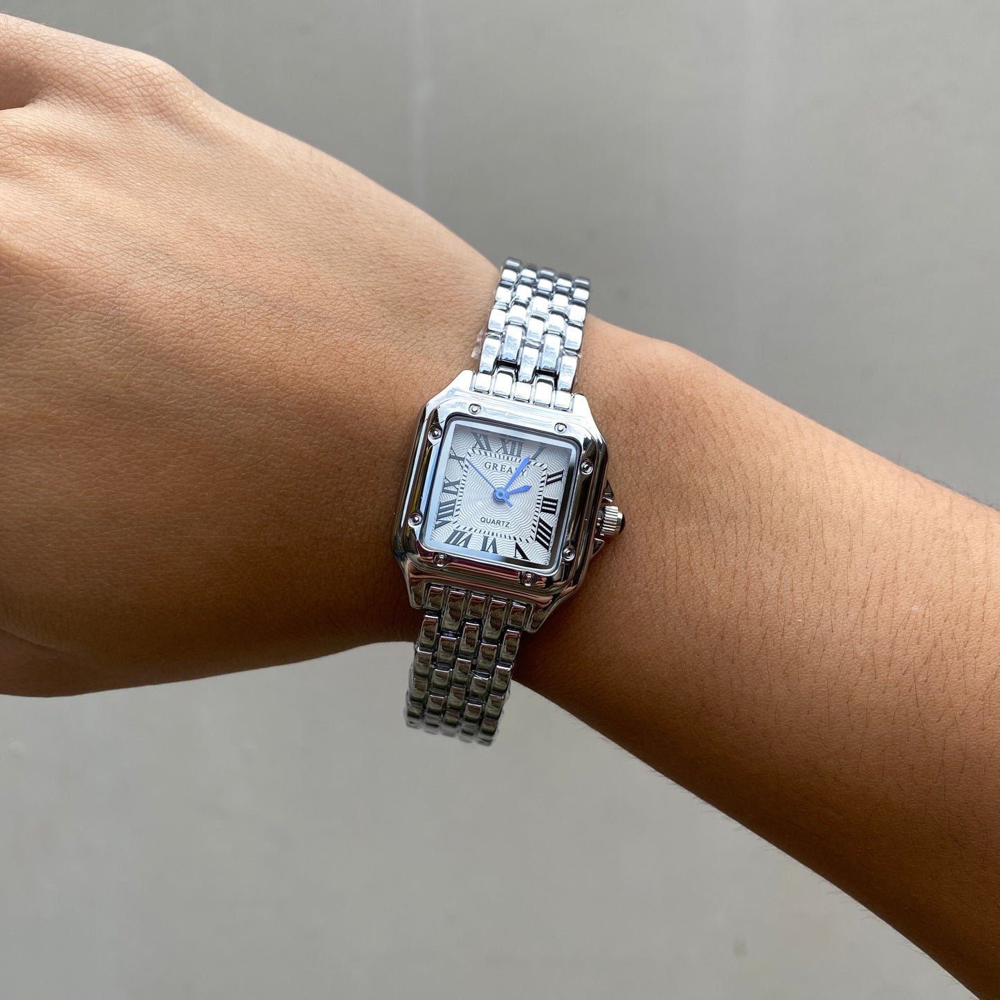 Reloj Old Money tipo Cartier Silver