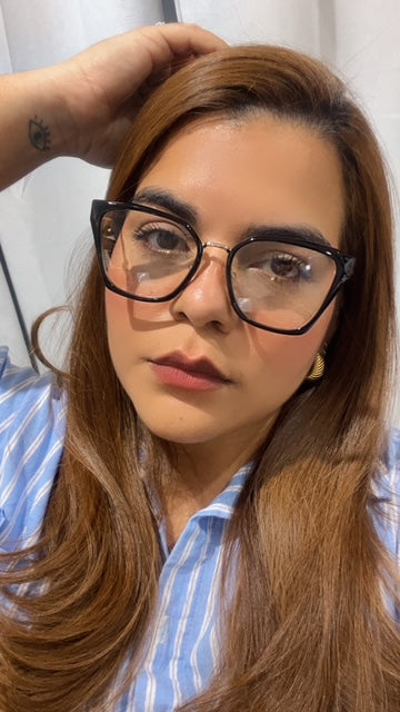 Lentes Cat Eye Marco Negro