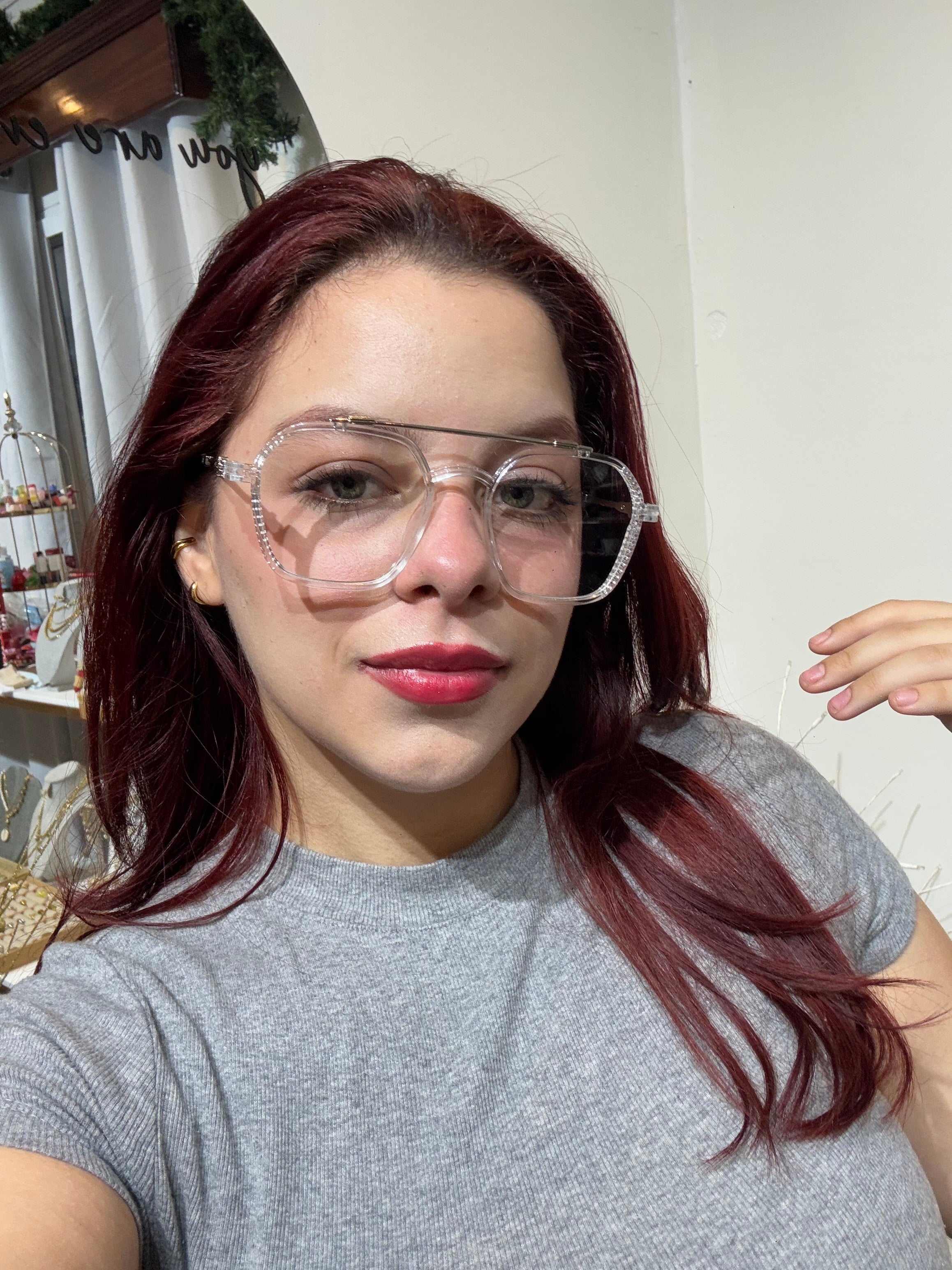 Lentes Aviador Unisex Clear