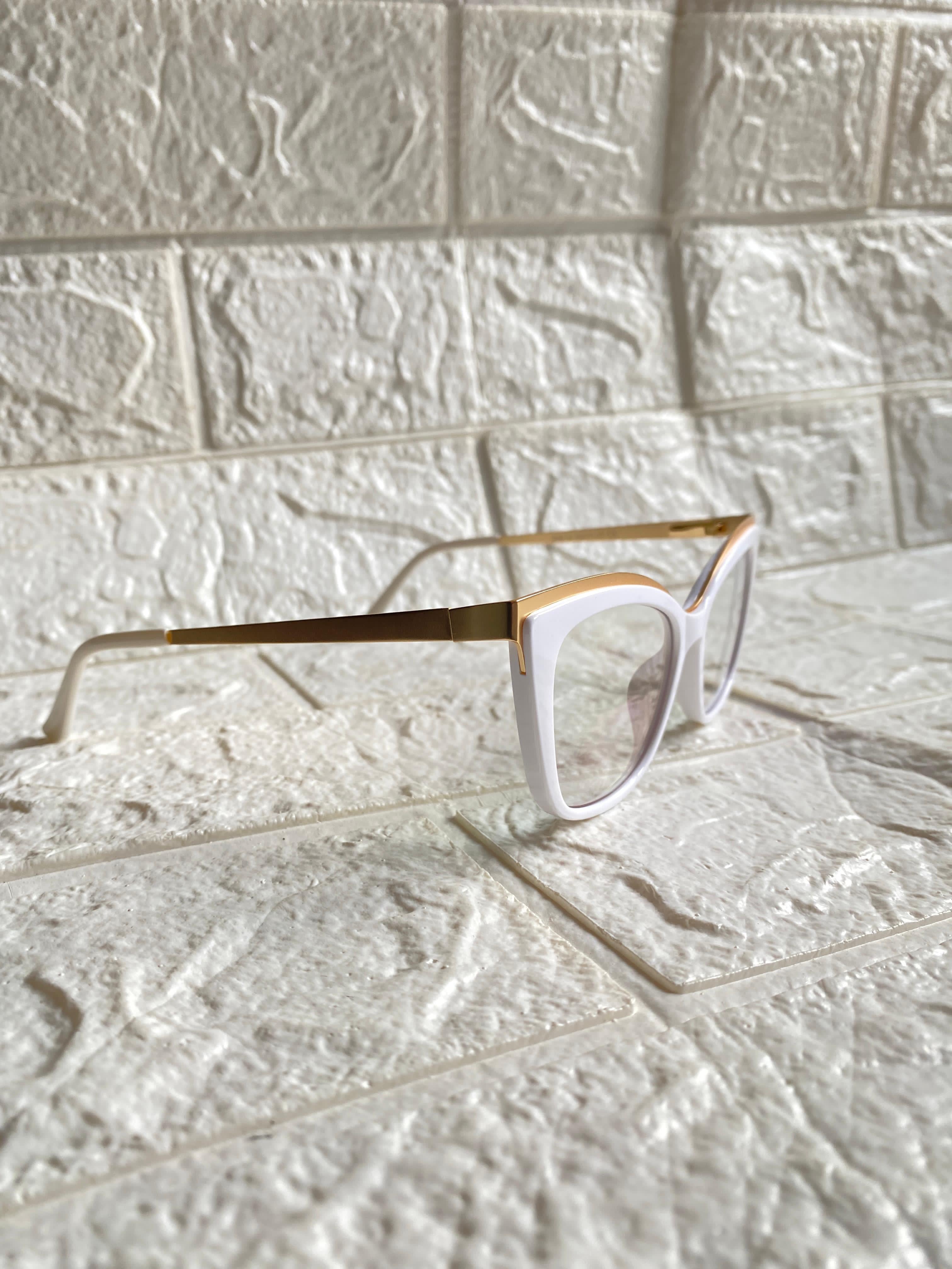 Lentes Classy Blancos Top Gold