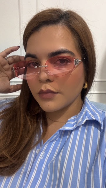 Lentes Tipo Miu Miu Rosados