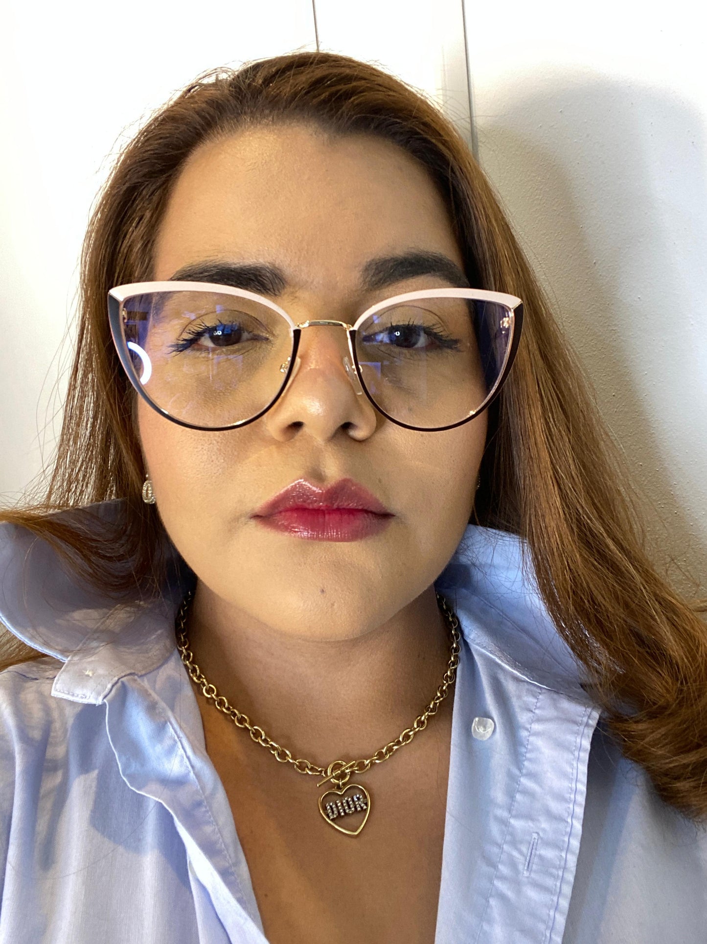 Lentes Cat Eye Cafe/Nude