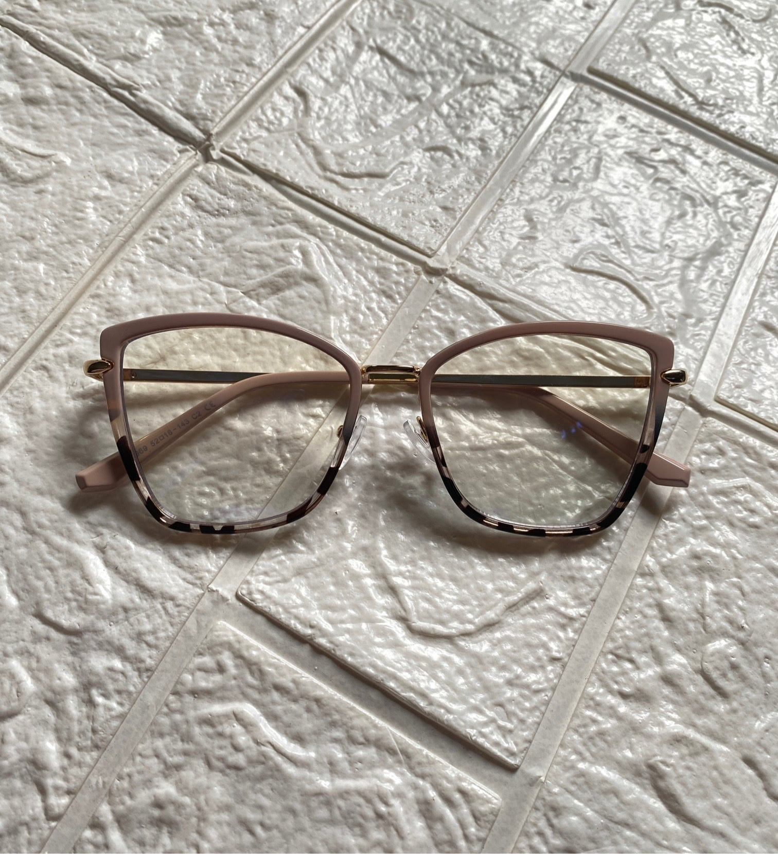 Lentes New Beige con Leopardo