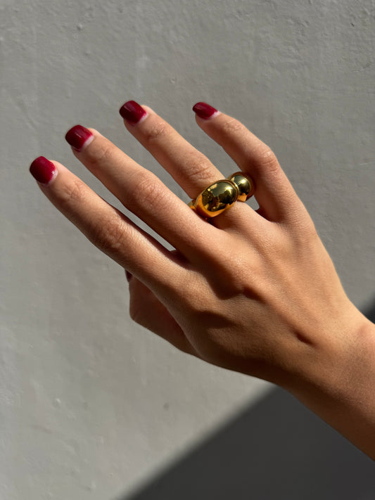 Anillo Globo Gold #7