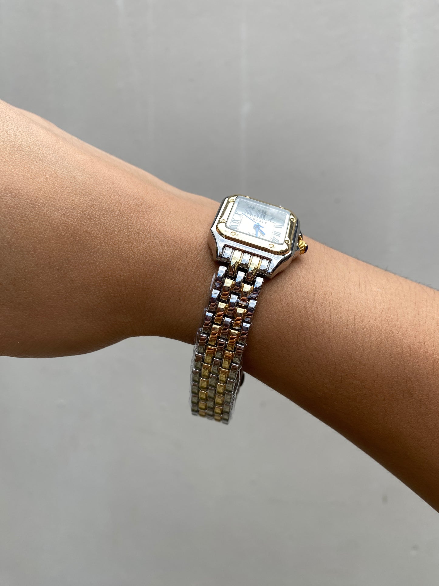 Reloj Old Money Silver/Gold tipo Cartier