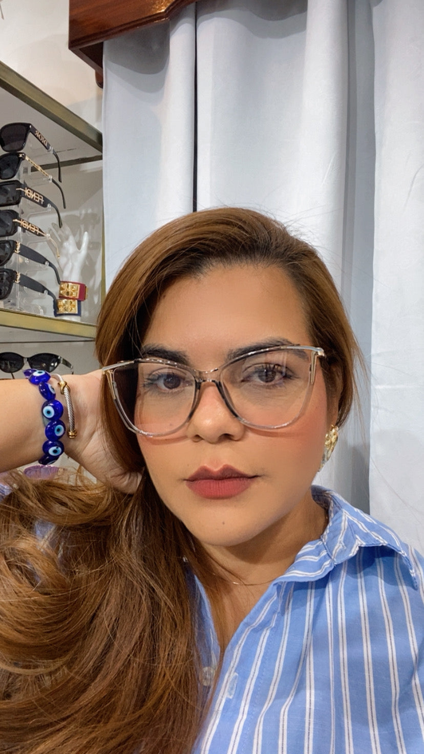 Lentes Cat Eye & Cuadrados Gris