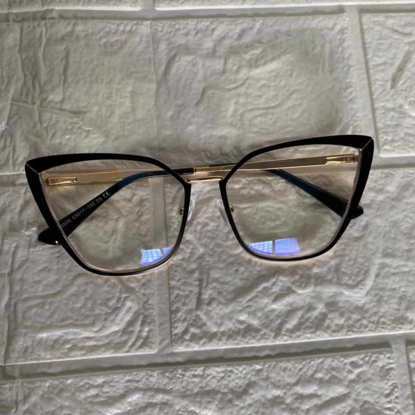 Lentes Tipo Mariposa Black/Gold