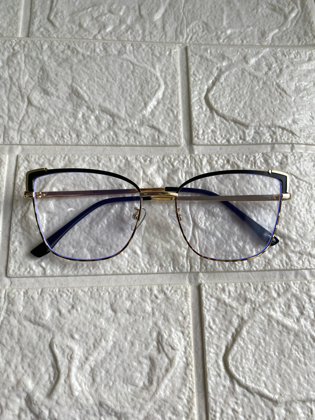 Lentes Cat Eye Leopardo Esquinas Cuadradas Negras