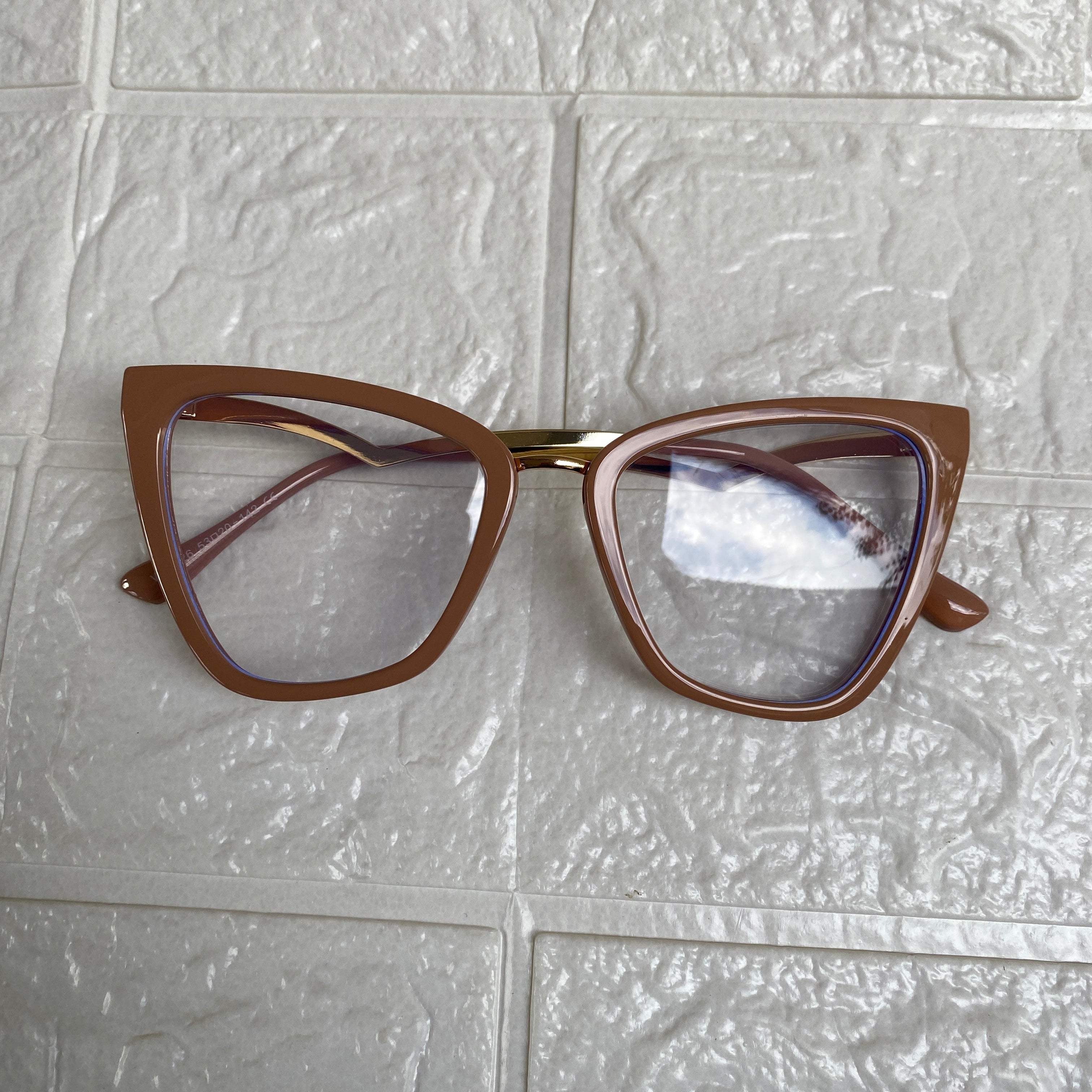 Lentes Cat Eye Nude