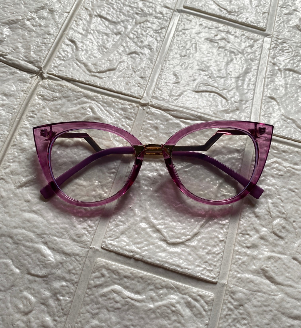 Lentes Cat Eye Diva Morados