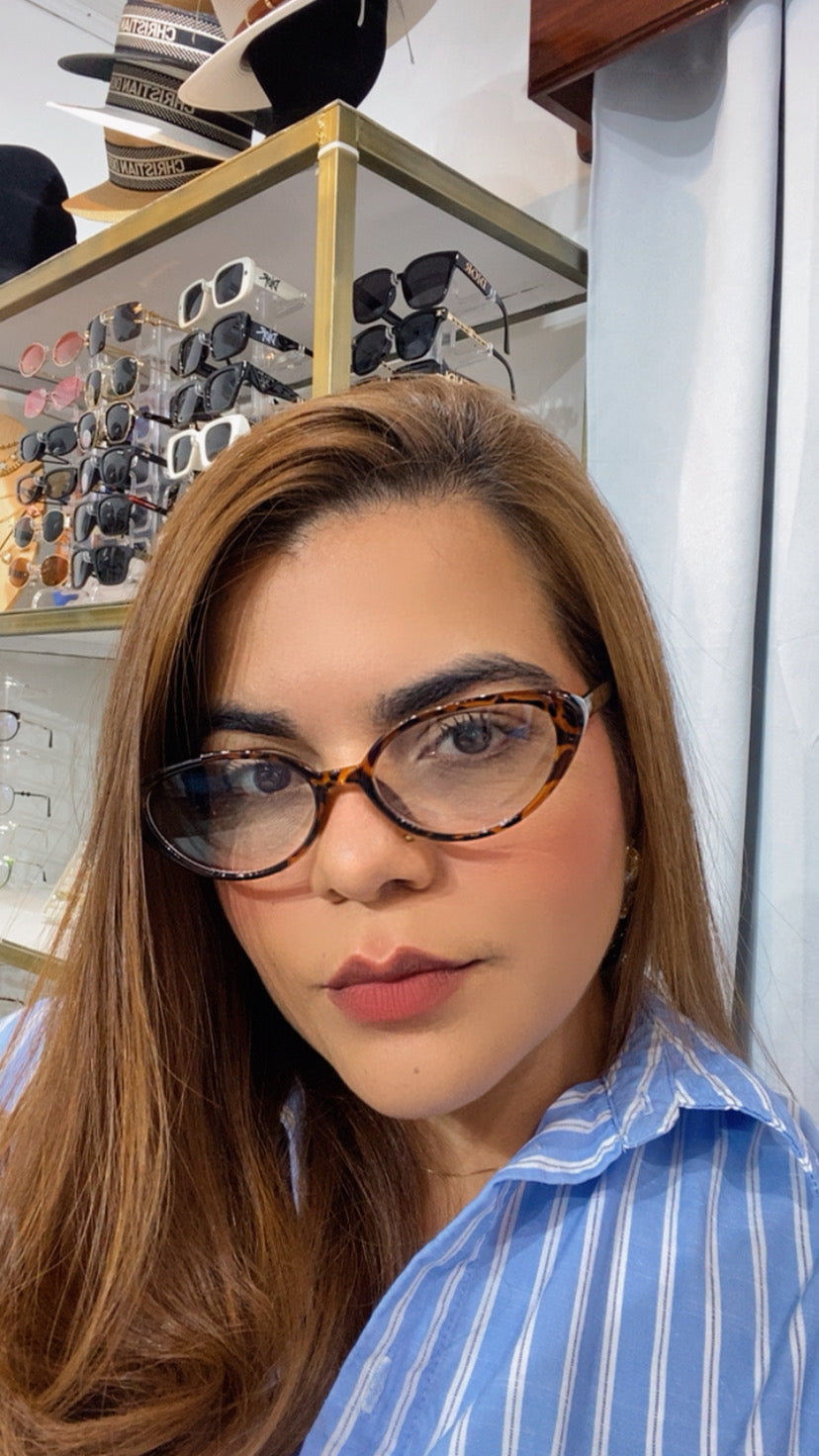 Lente Cat Eye Leopardo Mini