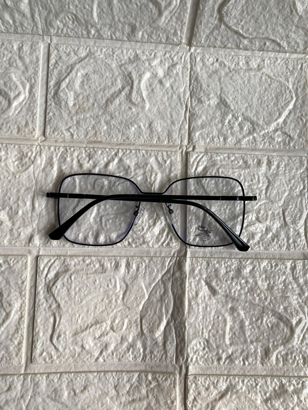Lentes Cuadrados XL Metal Negro