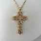 Cadena Cruz Pink