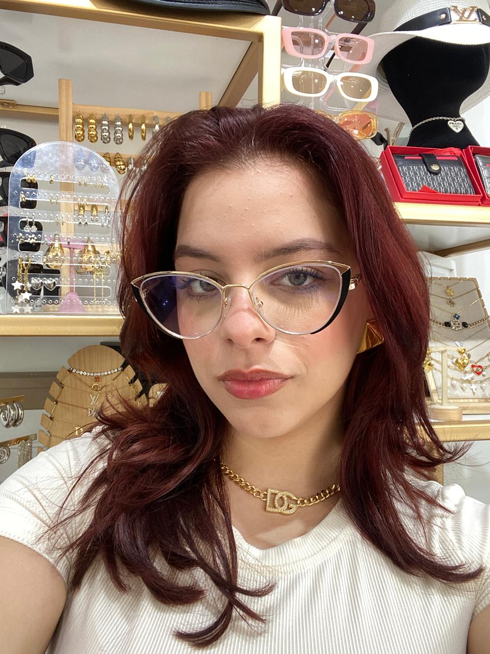 Lentes Cat Eye Fabulosos Black/Clear