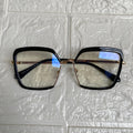 Lentes Cuadrados Fancy Black y Gold