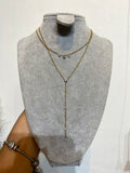 Cadena 2 en 1 Zirconias Clear