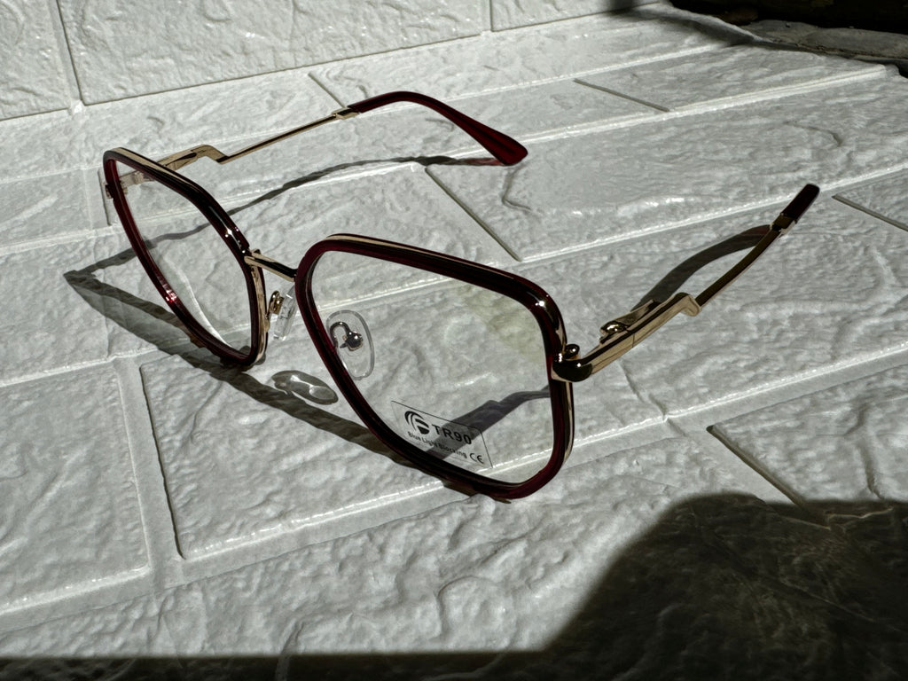 Lentes Semihexagonales Rojos