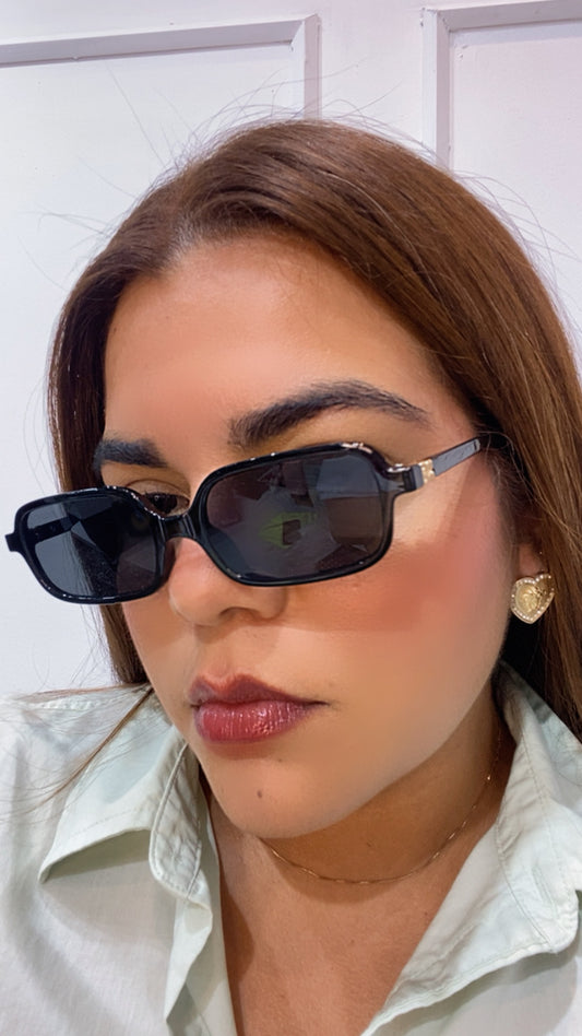 Lentes Miu Miu Rectangulares Negros