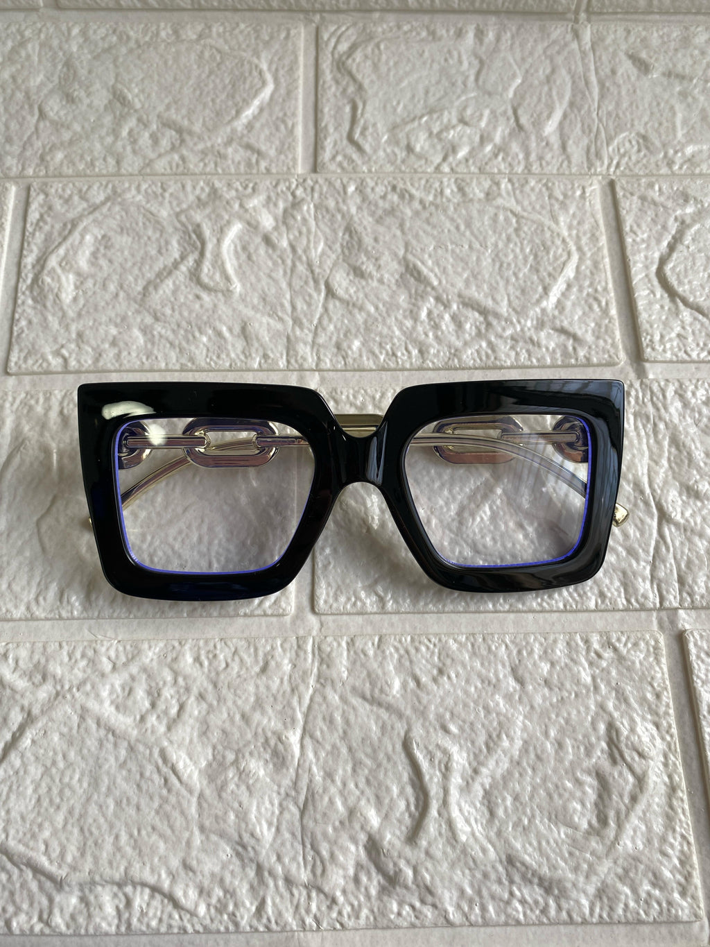 Lentes Negros Cuadrados Fancy