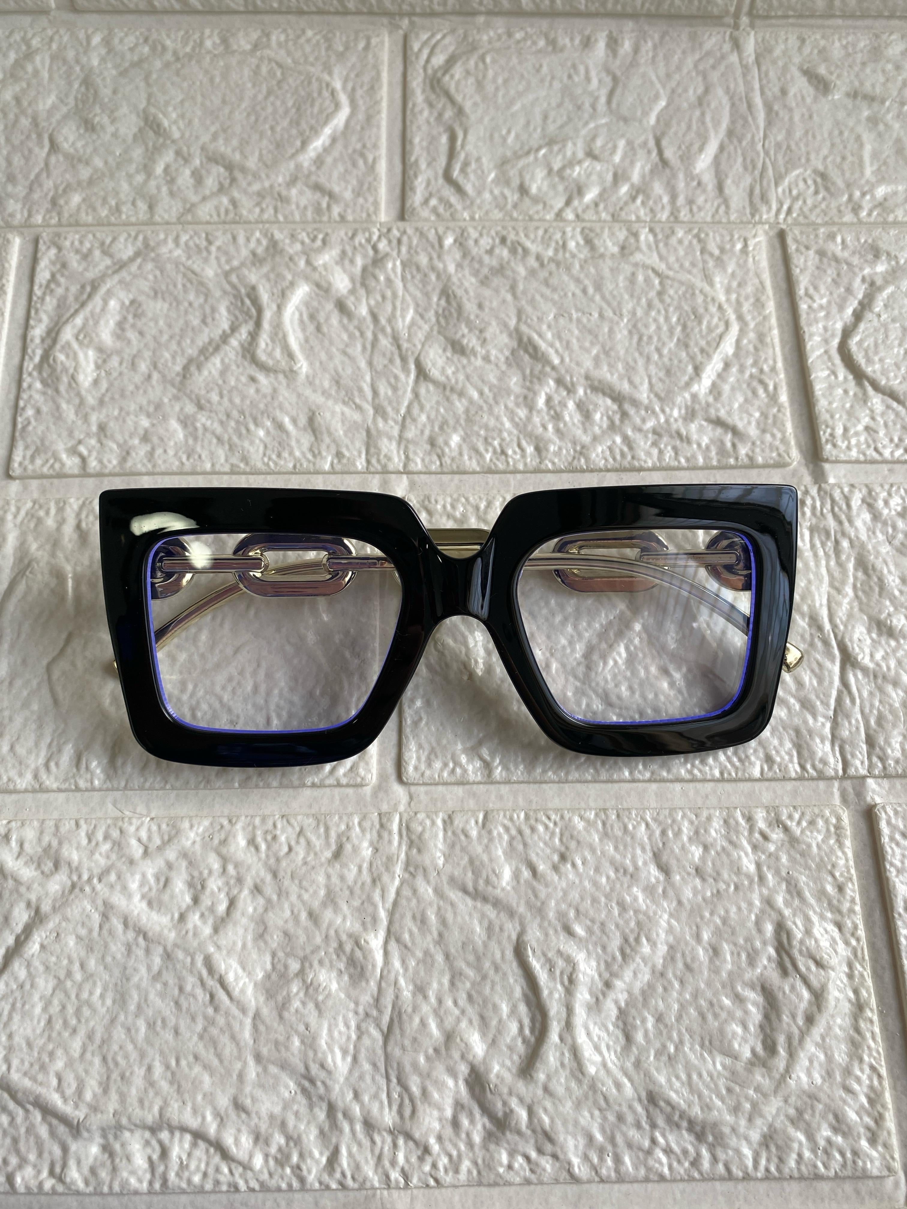 Lentes Negros Cuadrados Fancy