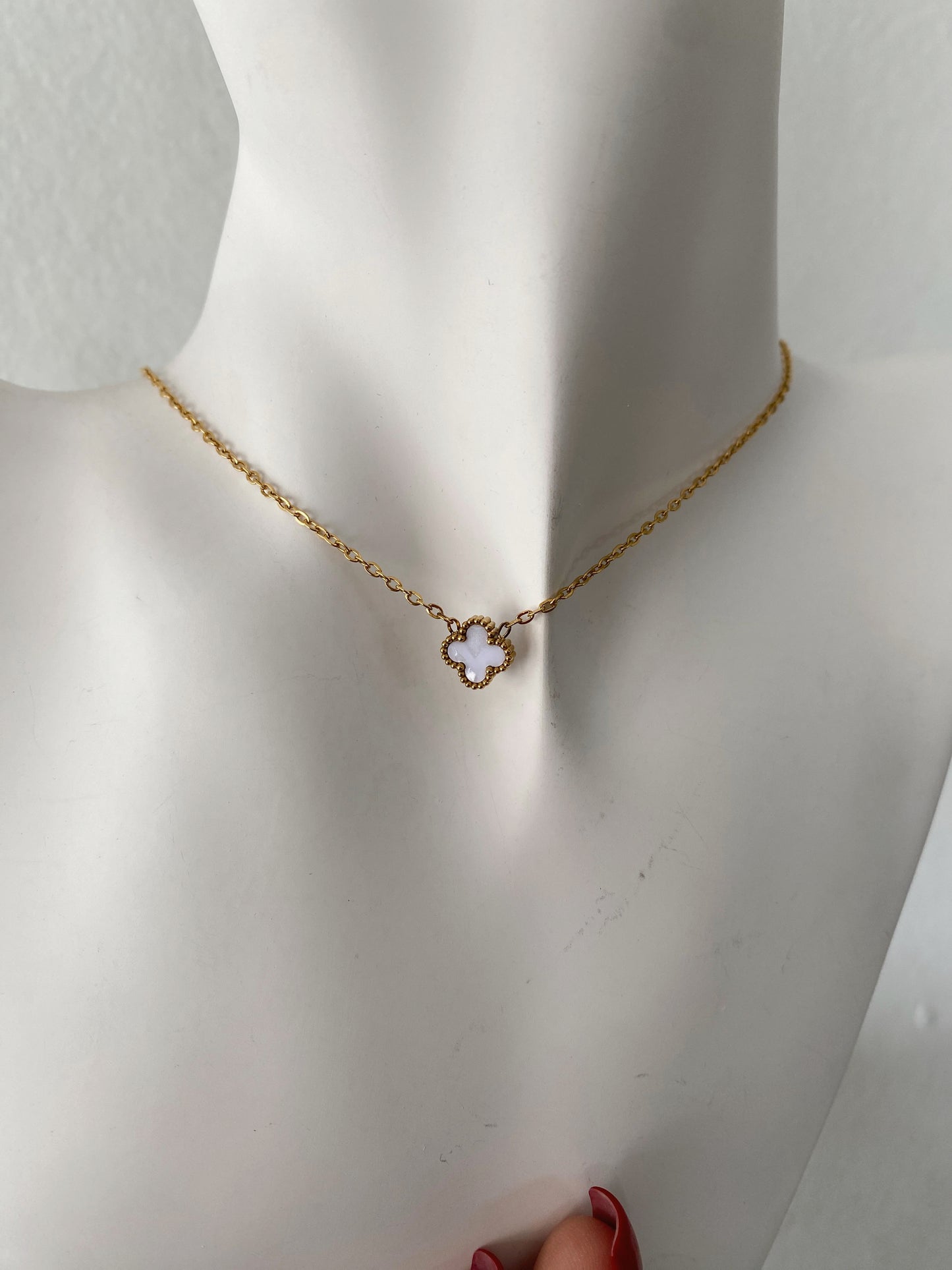 Set Van Cleef Mini Blanco/ Gold