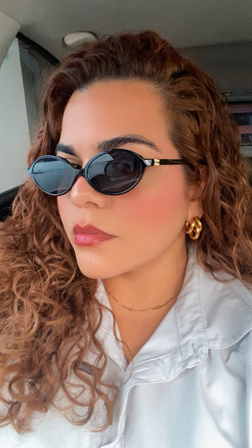 Lentes Miu Miu Ovalados Negros