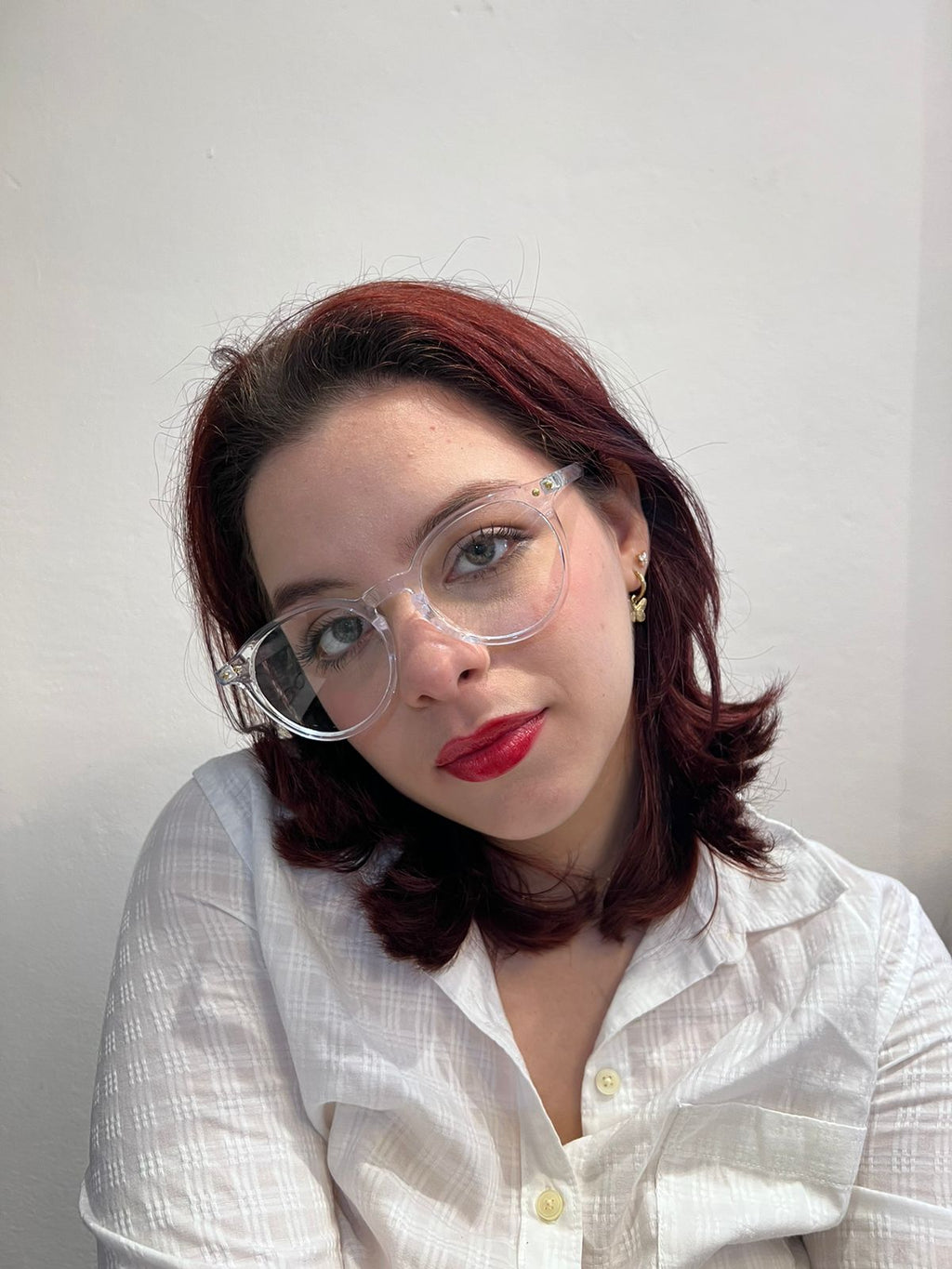 Lentes Acrilicos Clear/Gold