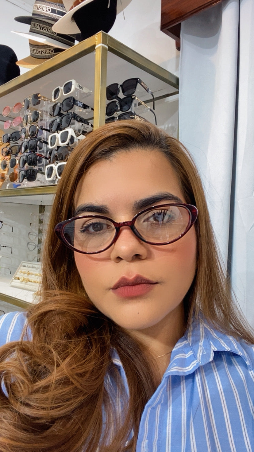 Lente Cat Eye Rojo Mini