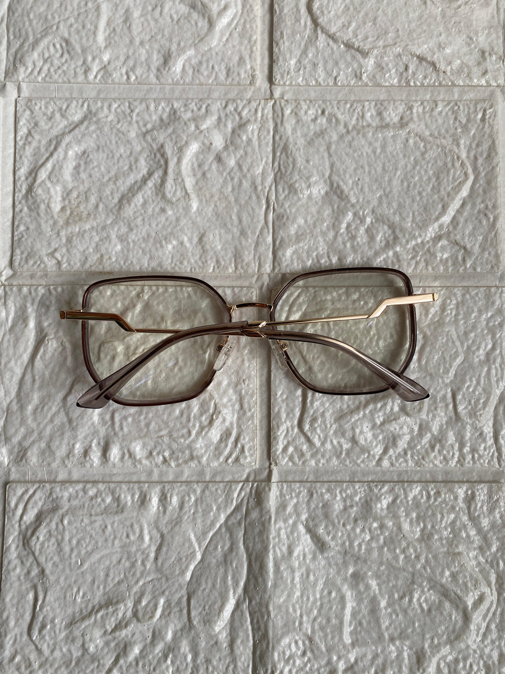 Lentes Semihexagonales Café