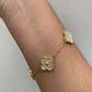 Brazalete Van Cleef Gold/Blanco