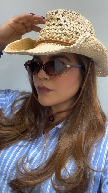 Sombrero Vaquero Khaki Con Cordón