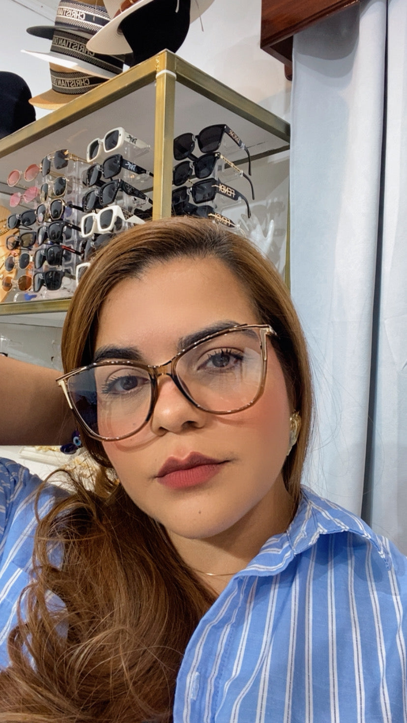 Lentes Cat Eye & Cuadrados Verde