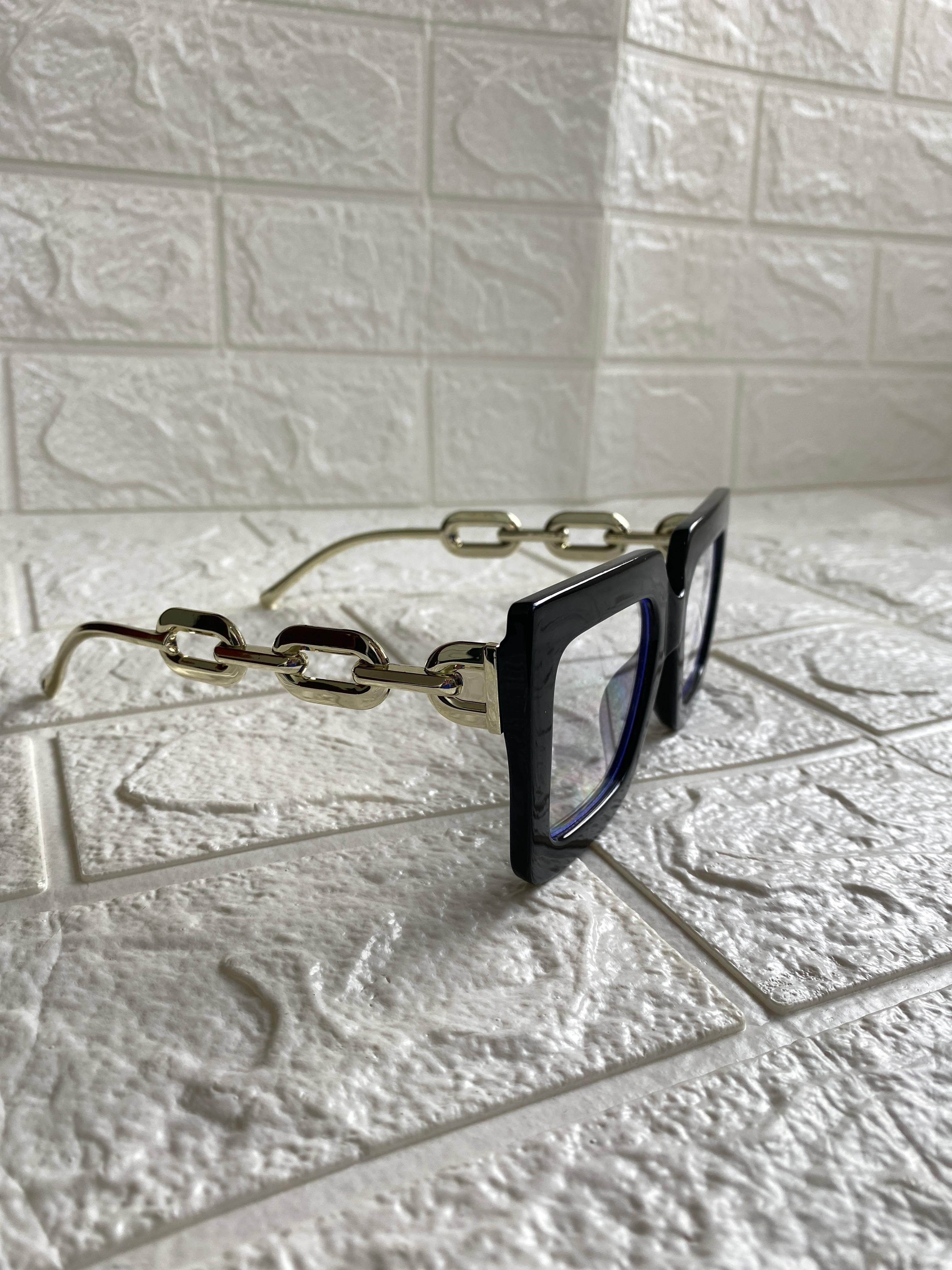 Lentes Negros Cuadrados Fancy