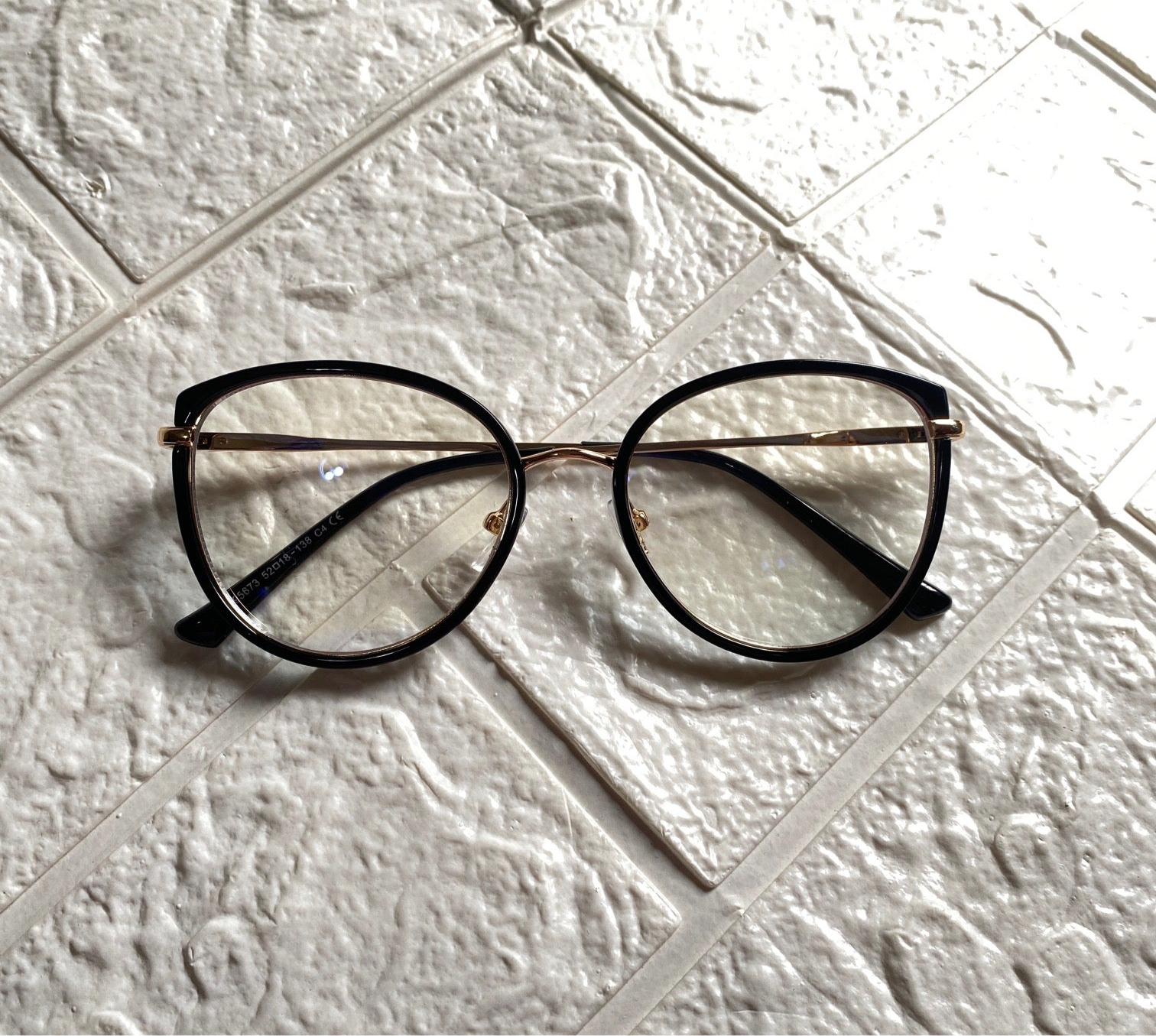 Lentes Semi redondos Negros New