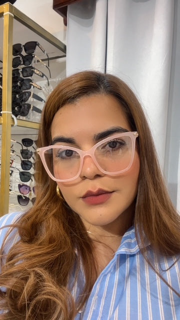 Lentes Cat Eye Clasicos Rosados