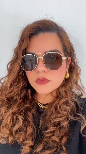 Lentes Miu Miu Aviador Cafe