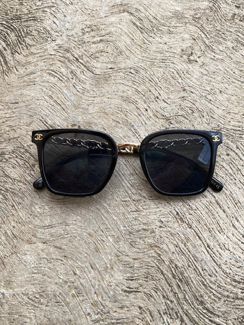 Lentes Chanel Negros Division Gold