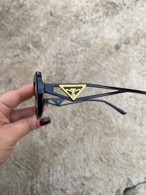 Lentes Tipo Prada Diva Negros Con Café