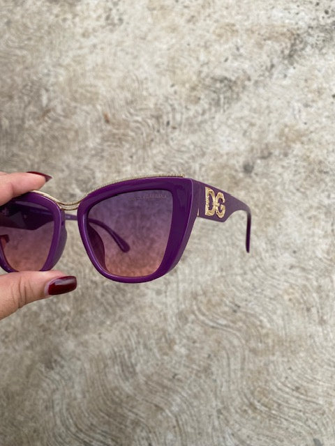 Lentes Cat Eye Tipo D&G Morado