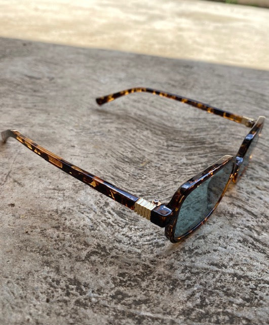 Lentes Miu Miu Rectangulares Leopardo Con Azul