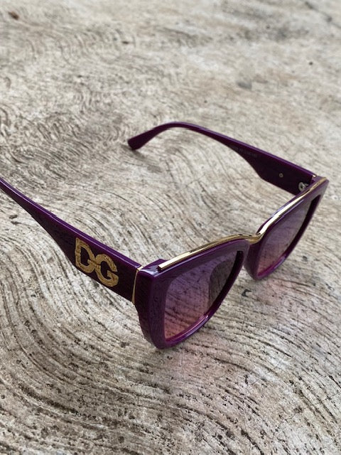Lentes Cat Eye Tipo D&G Morado
