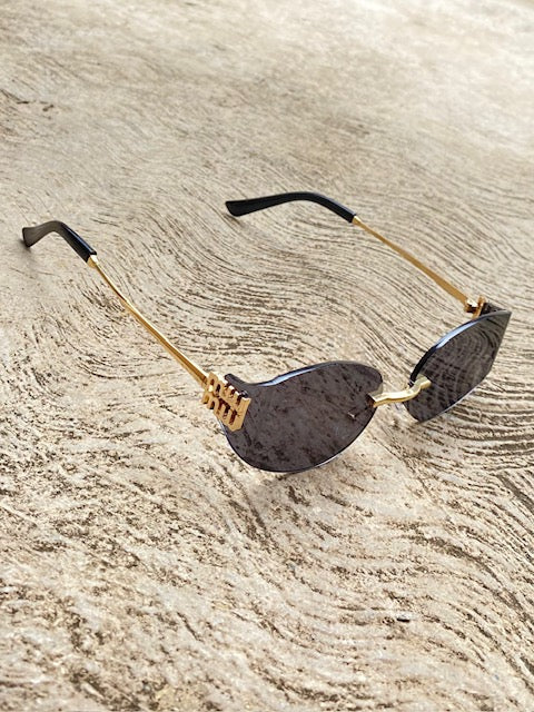 Lentes Tipo Miu Miu Pequeños Negros