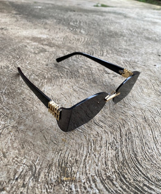 Lentes Miu Miu Vintage Negro Pequeño