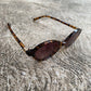 Lentes Miu Miu Ovalados Leopardo con Cafe