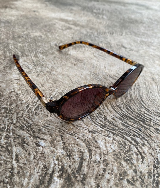 Lentes Miu Miu Ovalados Leopardo con Cafe