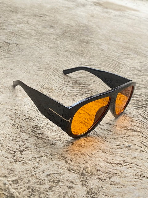 Lentes Tom Ford Amarillo Aro Negro
